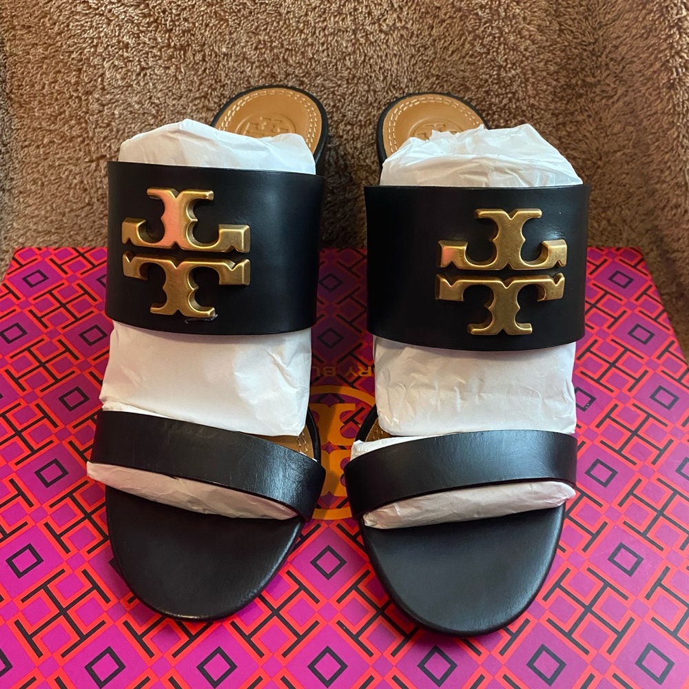 Tory Burch 6.5mm sandal wedge calf leather
